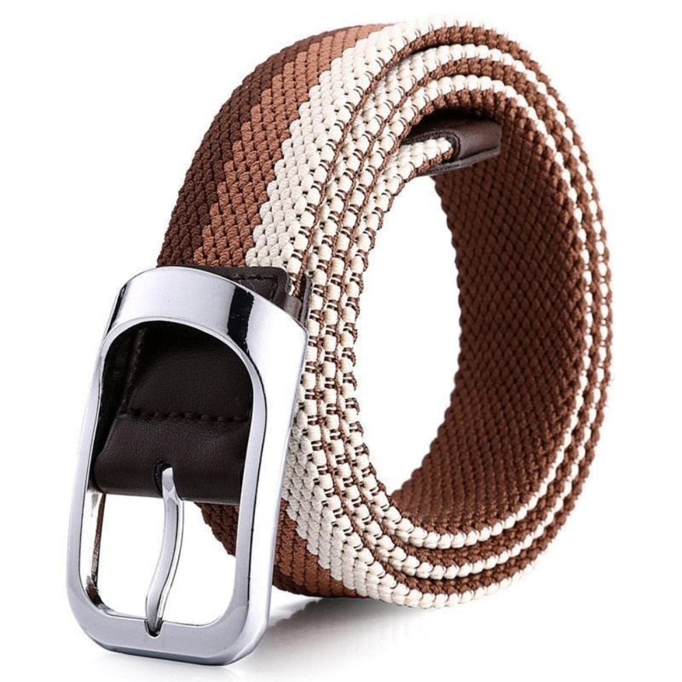 Ceinture Tressée Élastique pour Homme Modèle Baldo - La Ceinturerie