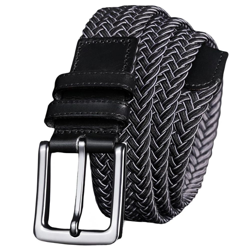 Ceinture Tressée Élastique pour Homme Modèle Clément - La Ceinturerie


