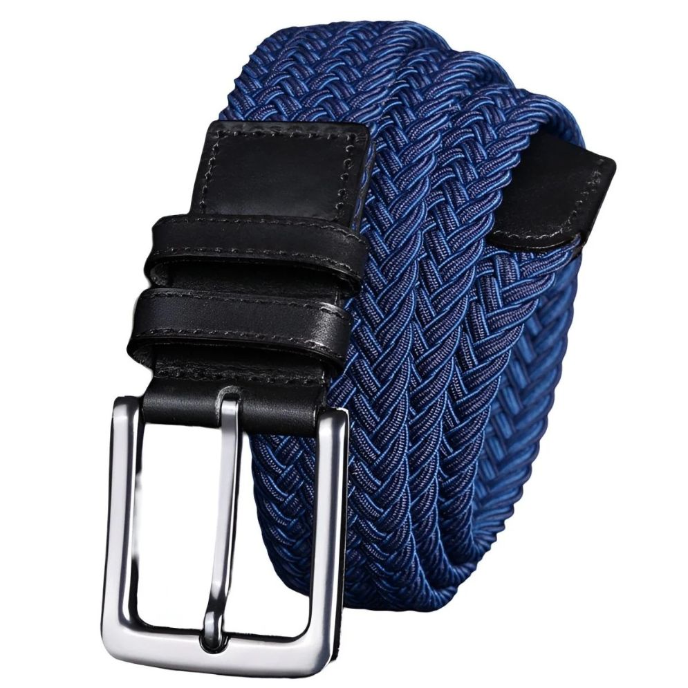 Ceinture Tressée Élastique pour Homme Modèle Clément - La Ceinturerie
