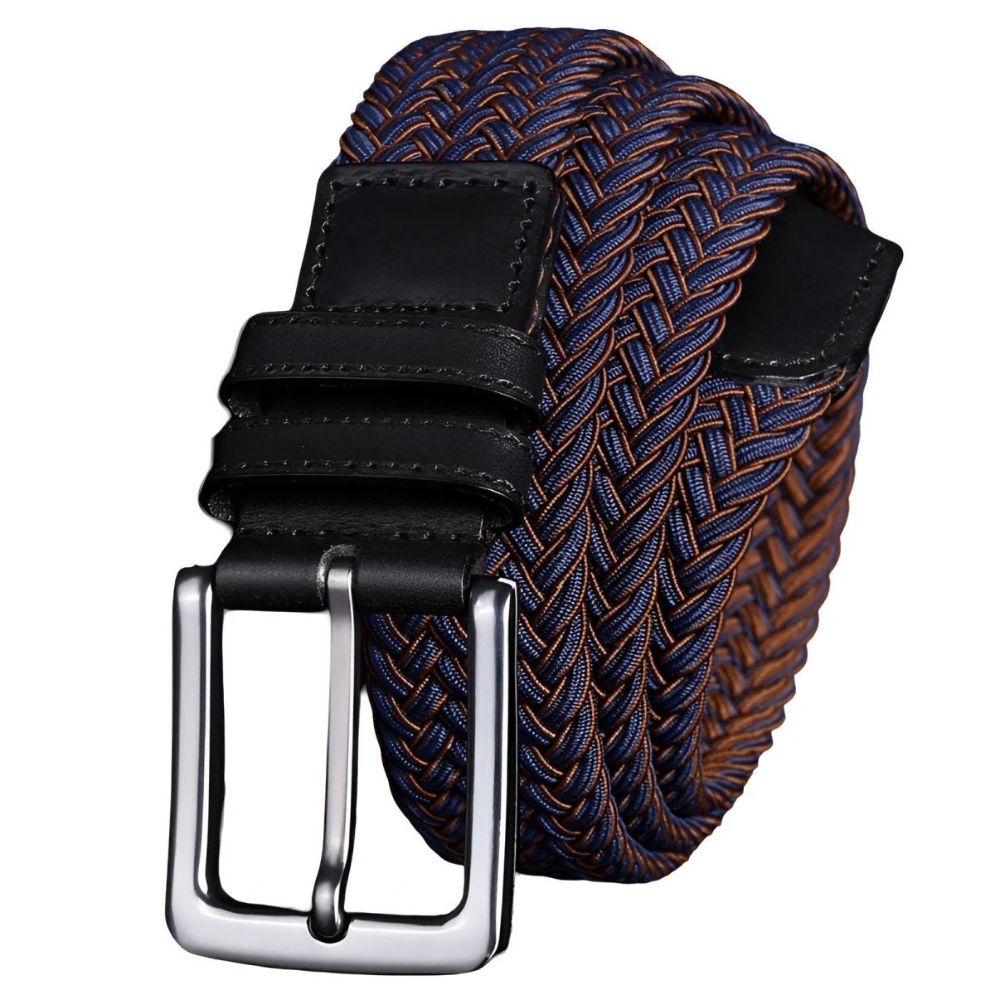 Ceinture Tressée Élastique pour Homme Modèle Clément - La Ceinturerie
