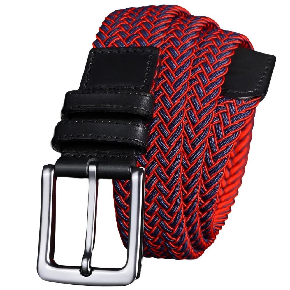 Ceinture Tressée Élastique pour Homme Modèle Clément - La Ceinturerie
