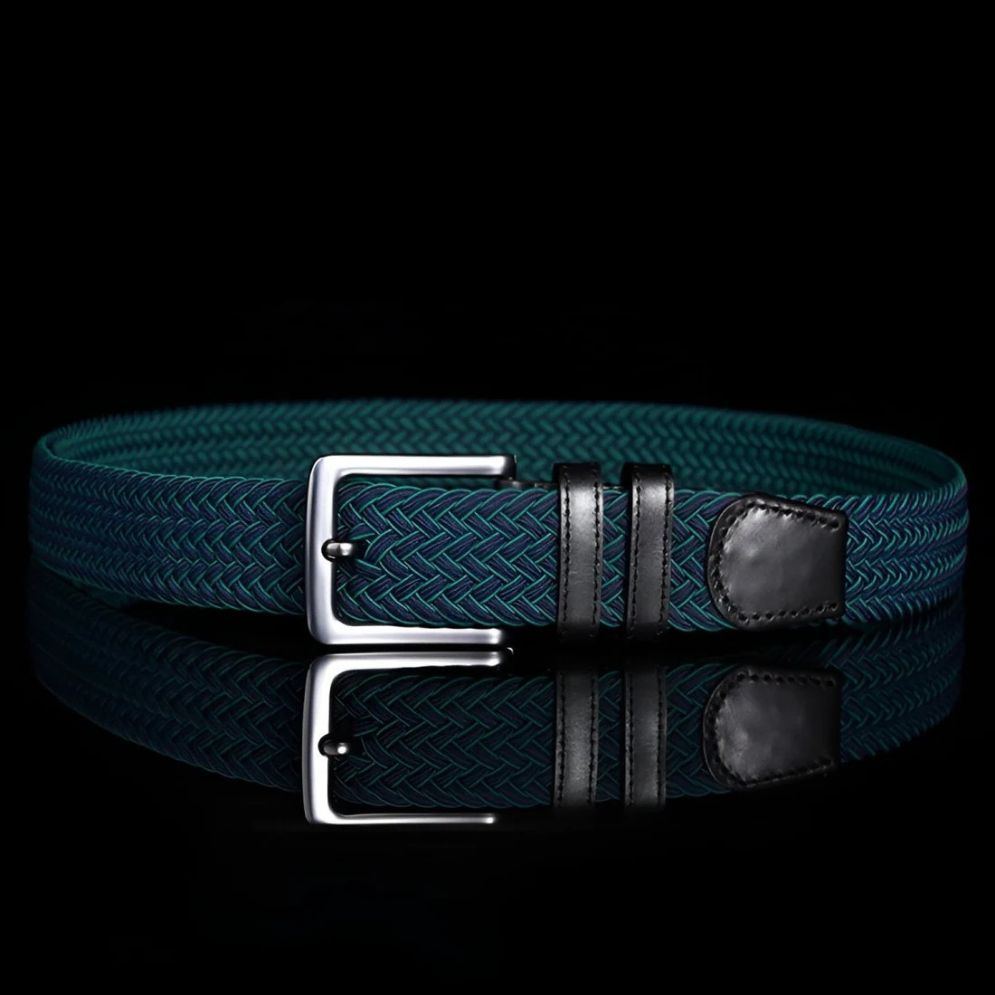 Ceinture Tressée Élastique pour Homme Modèle Clément - La Ceinturerie
