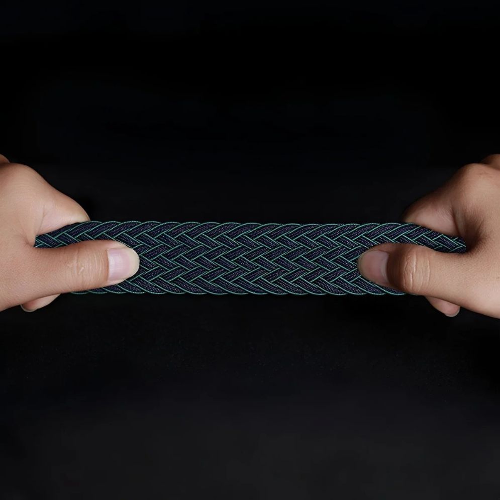 Ceinture Tressée Élastique pour Homme Modèle Clément - La Ceinturerie
