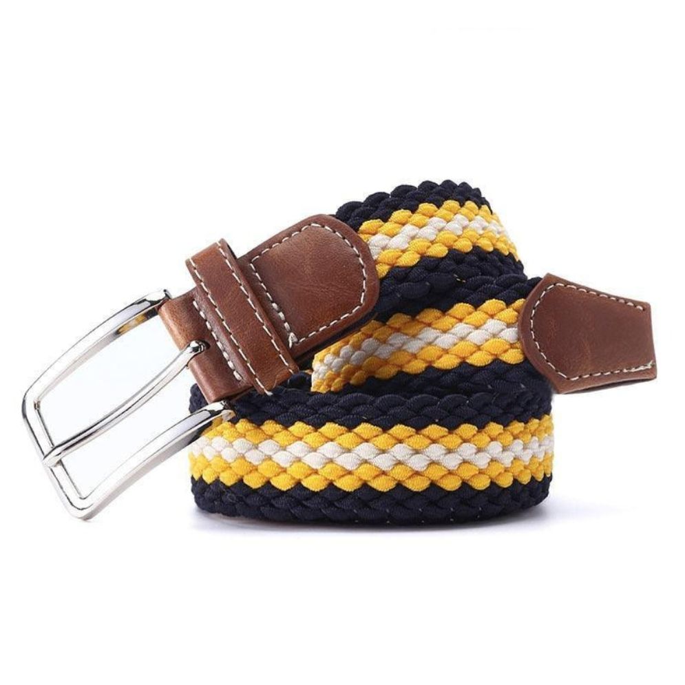 Ceinture Tressée Élastique pour Homme Modèle Darius - La Ceinturerie