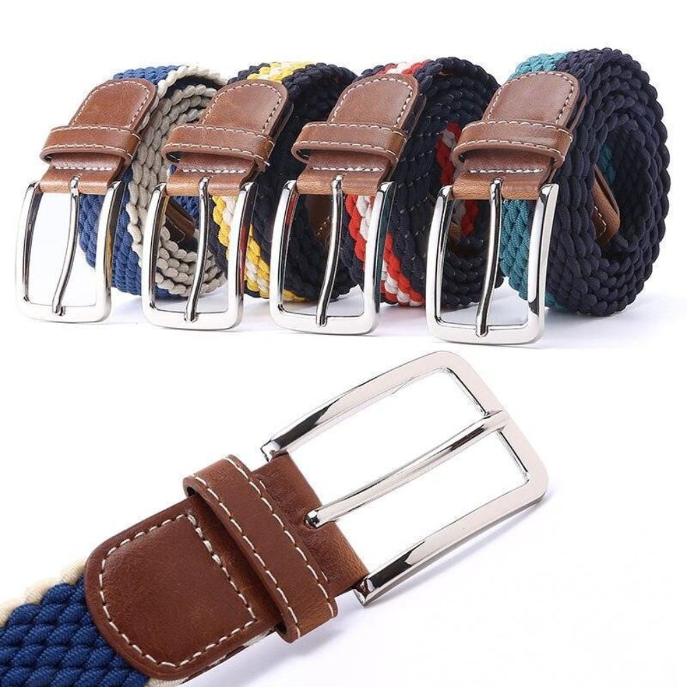 Ceinture Tressée Élastique pour Homme Modèle Darius - La Ceinturerie