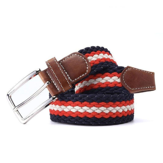 Ceinture Tressée Élastique pour Homme Modèle Darius - La Ceinturerie
