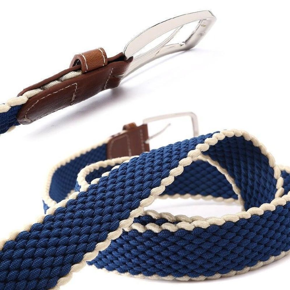 Ceinture Tressée Élastique pour Homme Modèle Darius - La Ceinturerie