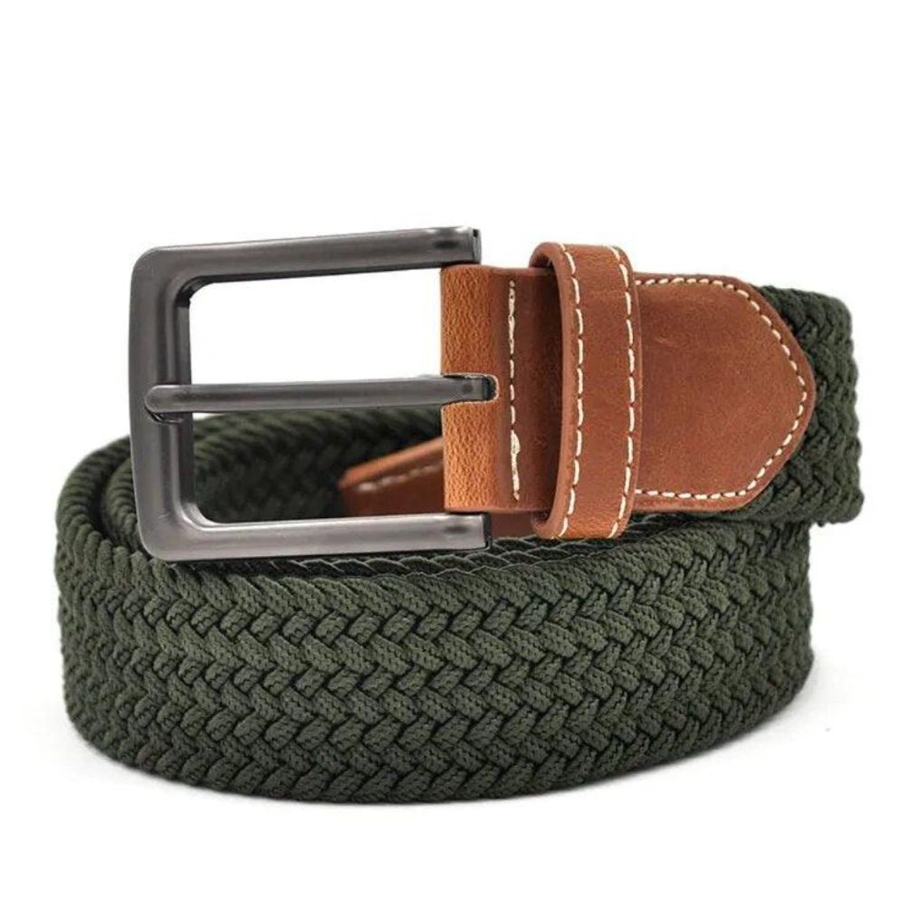 Ceinture Tressée Élastique pour Homme Modèle Kameron - La Ceinturerie