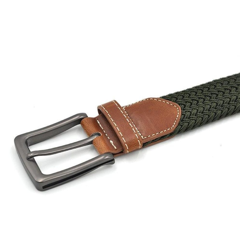 Ceinture Tressée Élastique pour Homme Modèle Kameron - La Ceinturerie