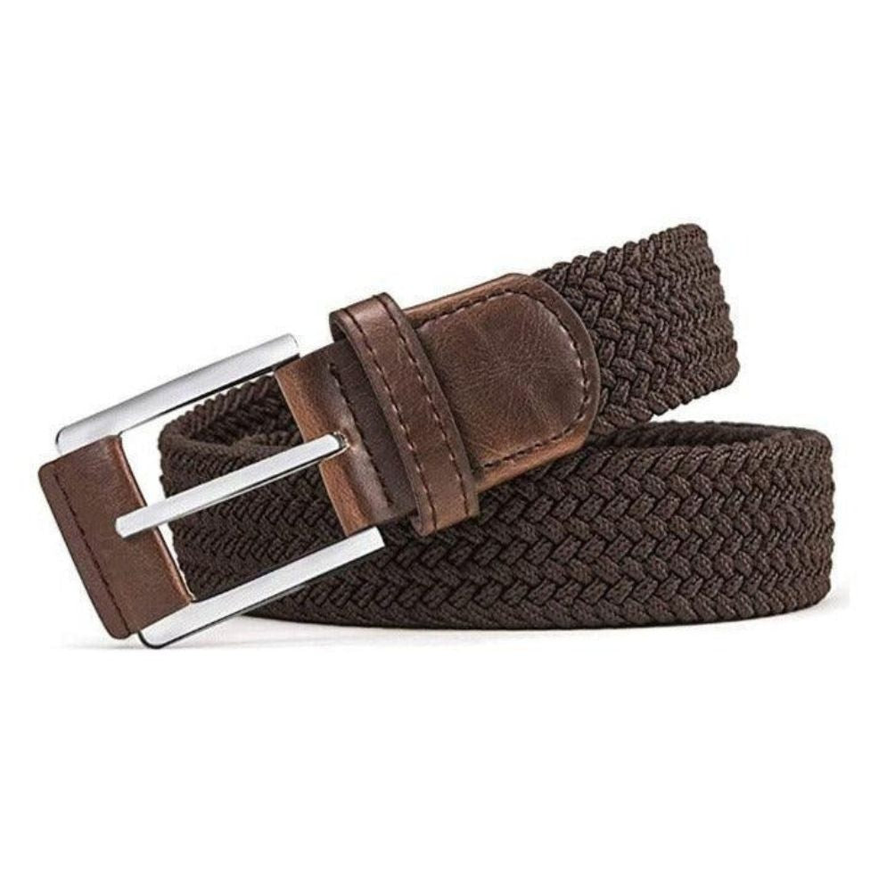 Ceinture Tressée Élastique pour Homme Modèle Silvano - La Ceinturerie
