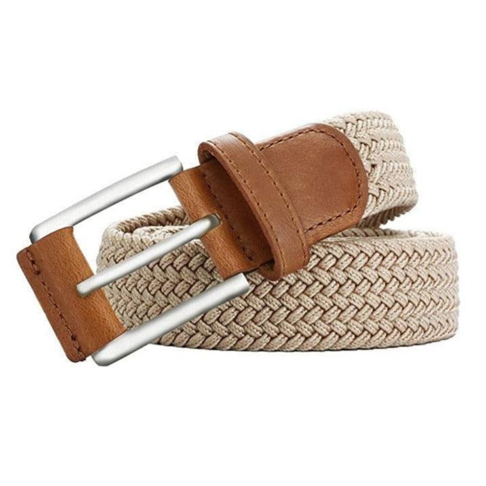 Ceinture Tressée Élastique pour Homme Modèle Silvano - La Ceinturerie
