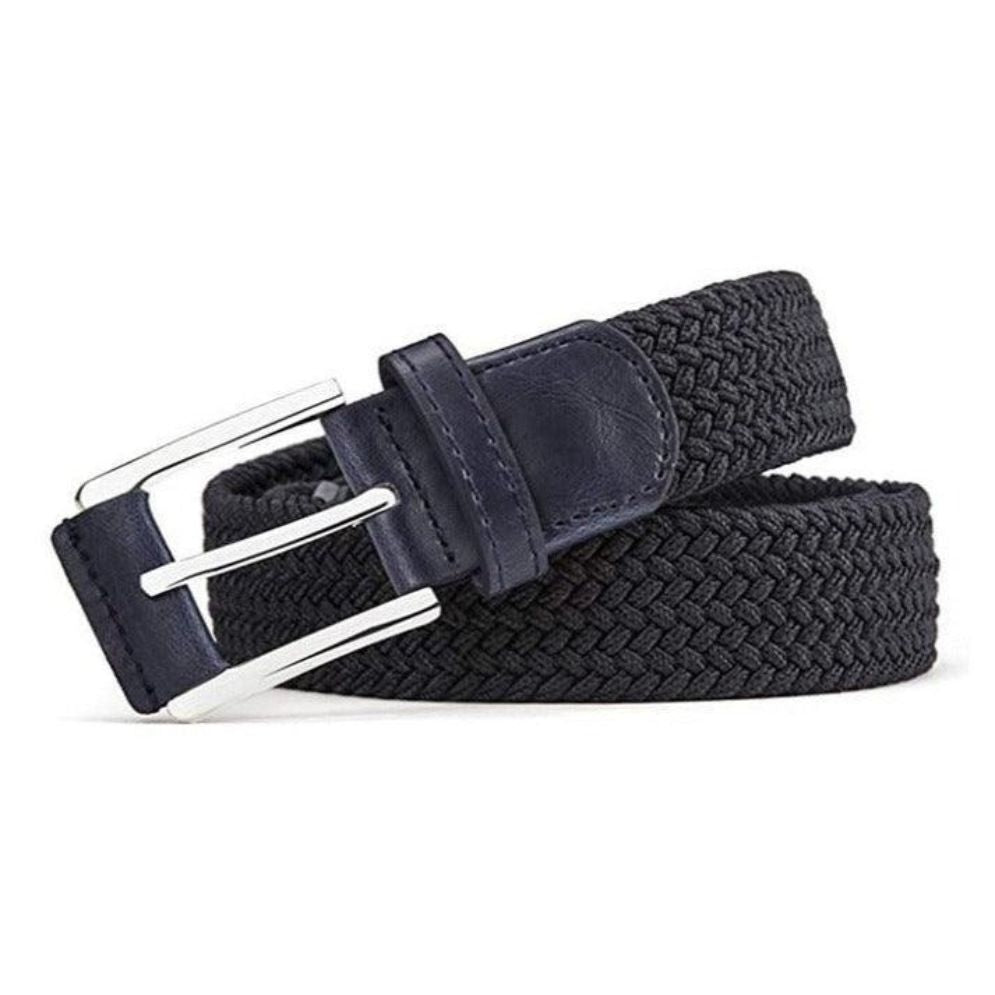Ceinture Tressée Élastique pour Homme Modèle Silvano - La Ceinturerie

