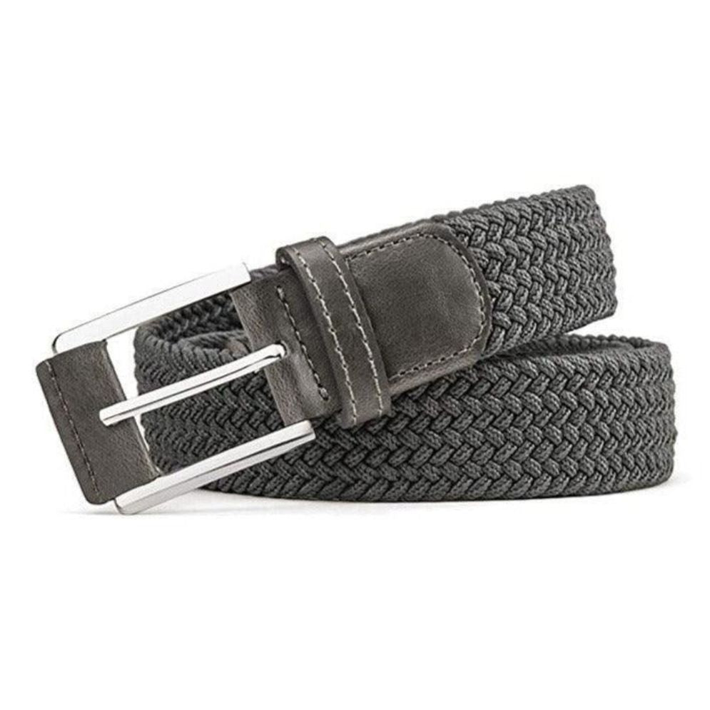 Ceinture Tressée Élastique pour Homme Modèle Silvano - La Ceinturerie
