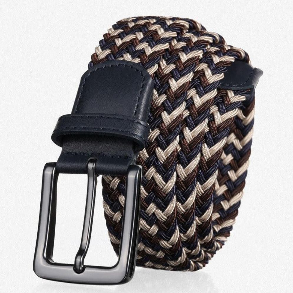 Ceinture Tressée Élastique pour Homme Modèle Thomas - La Ceinturerie