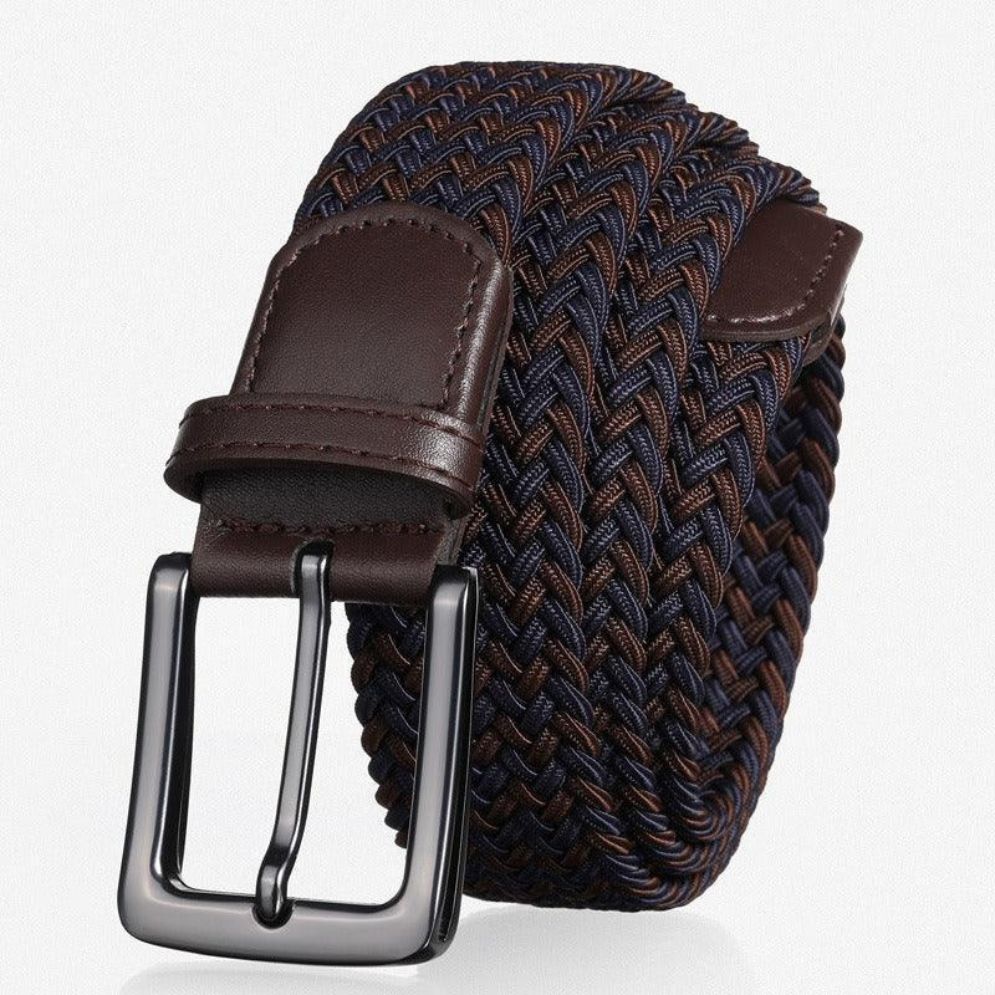 Ceinture Tressée Élastique pour Homme Modèle Thomas - La Ceinturerie