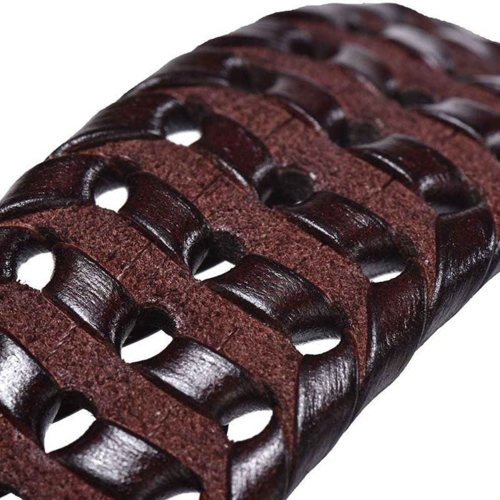 Ceinture Tressée en Cuir Modèle Aaron - La Ceinturerie