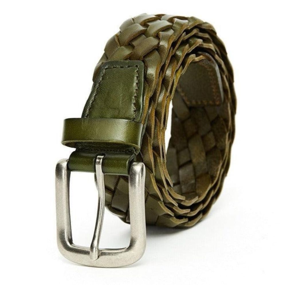Ceinture Tressée en Cuir Modèle Antonakis - La Ceinturerie