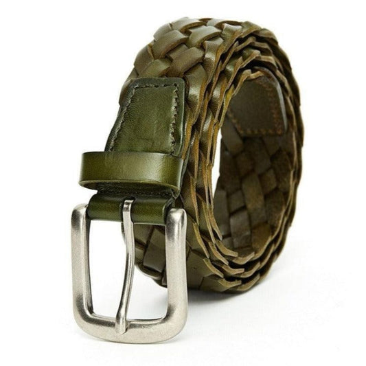 Ceinture Tressée en Cuir Modèle Antonakis - La Ceinturerie