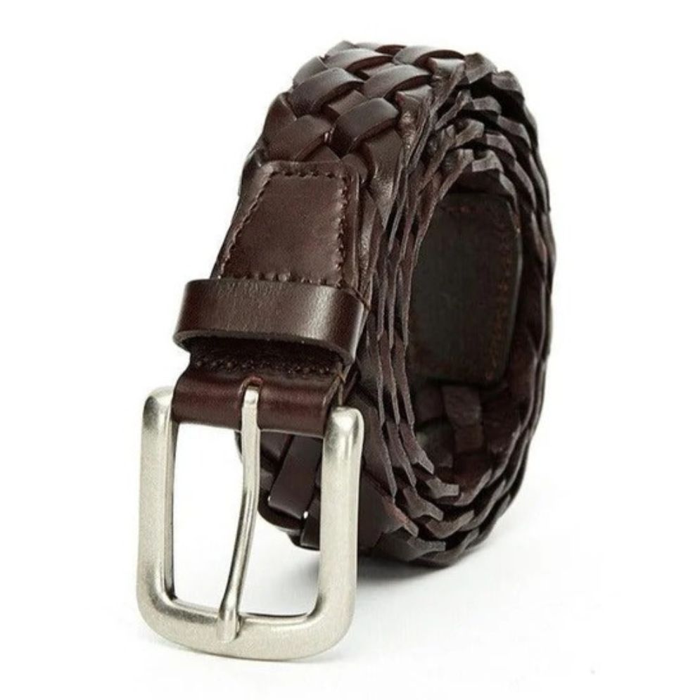Ceinture Tressée en Cuir Modèle Antonakis - La Ceinturerie