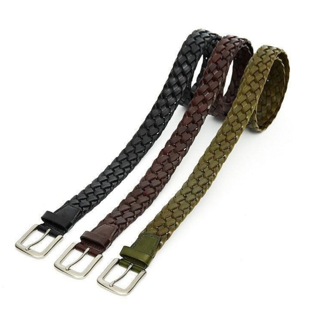 Ceinture Tressée en Cuir Modèle Antonakis - La Ceinturerie