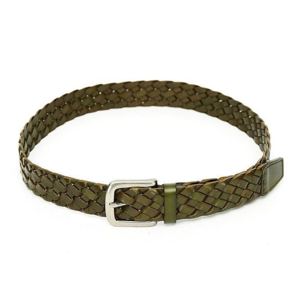 Ceinture Tressée en Cuir Modèle Antonakis - La Ceinturerie