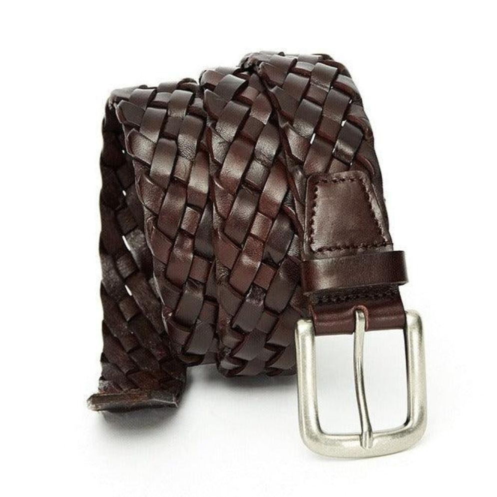 Ceinture Tressée en Cuir Modèle Antonakis - La Ceinturerie