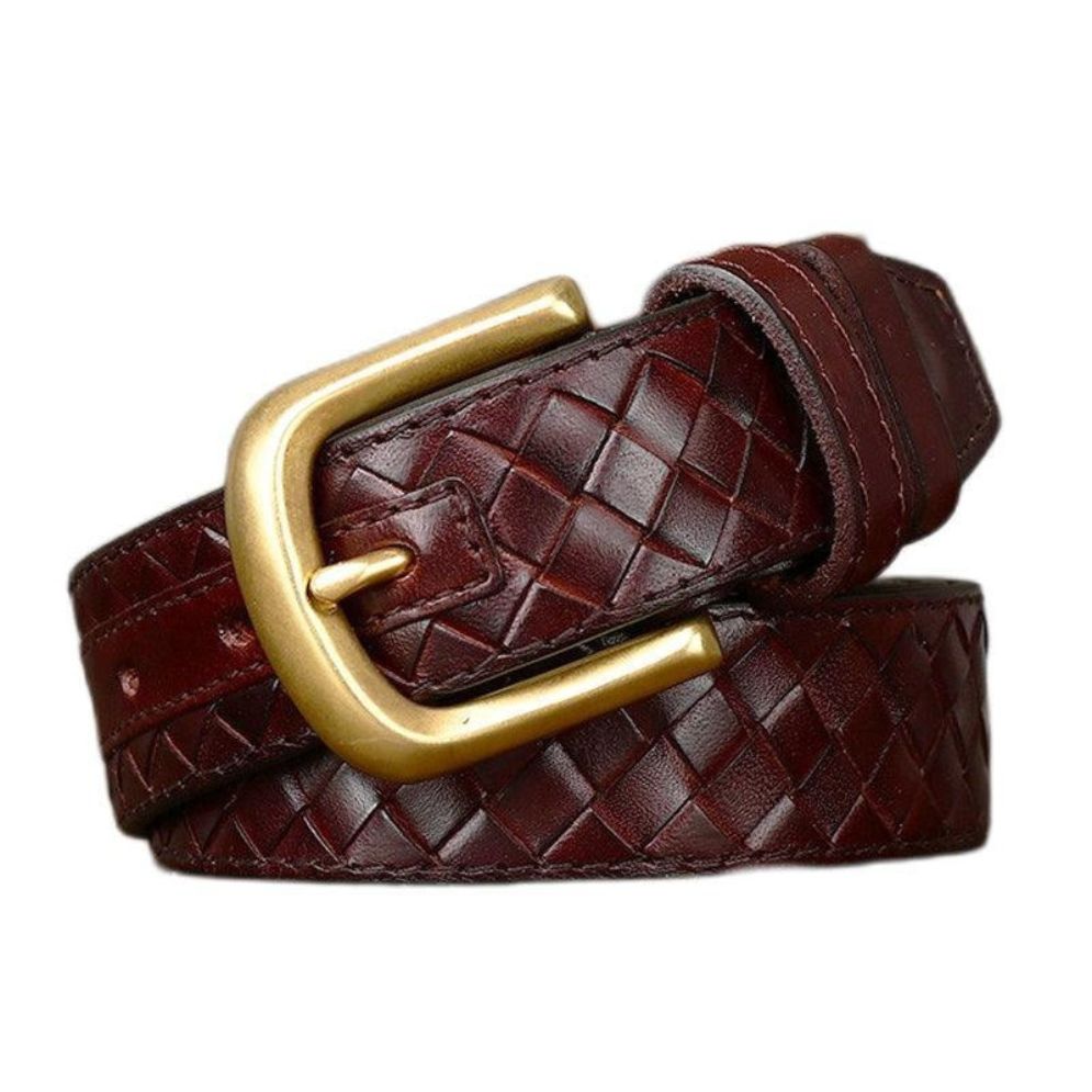 Ceinture Tressée en Cuir Modèle Lola - La Ceinturerie

