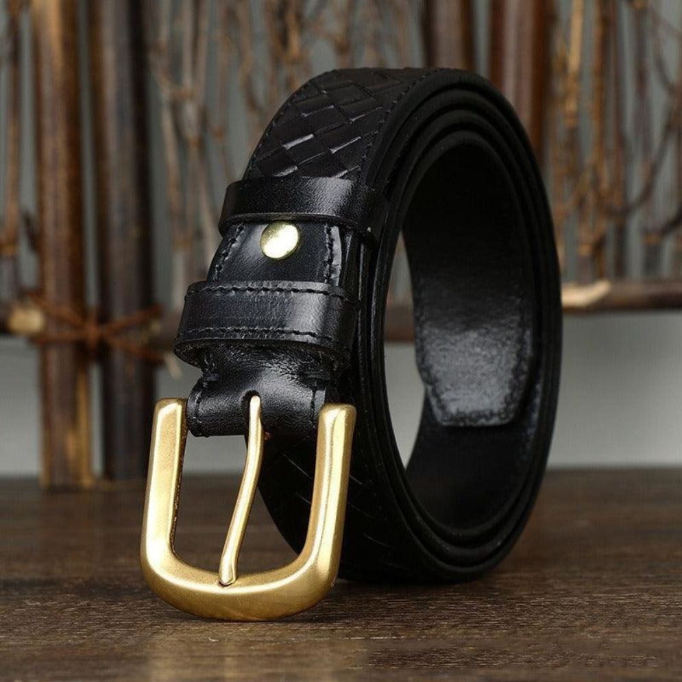Ceinture Tressée en Cuir Modèle Lola - La Ceinturerie
