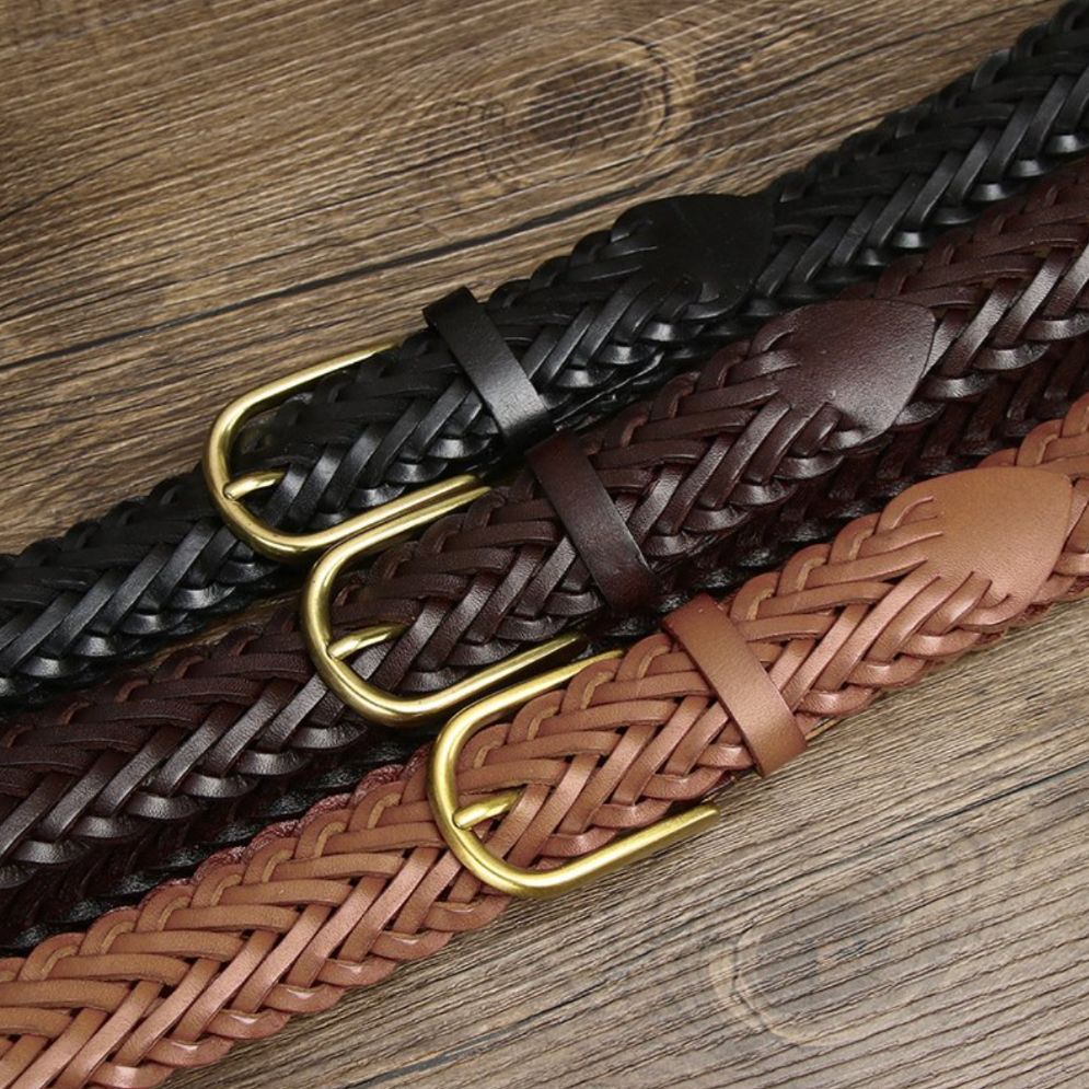 Ceinture Tressée en Cuir Modèle Masui - La Ceinturerie
