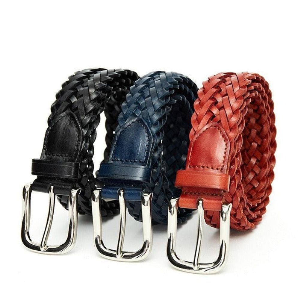 Ceinture Tressée en Cuir Modèle Ryland - La Ceinturerie