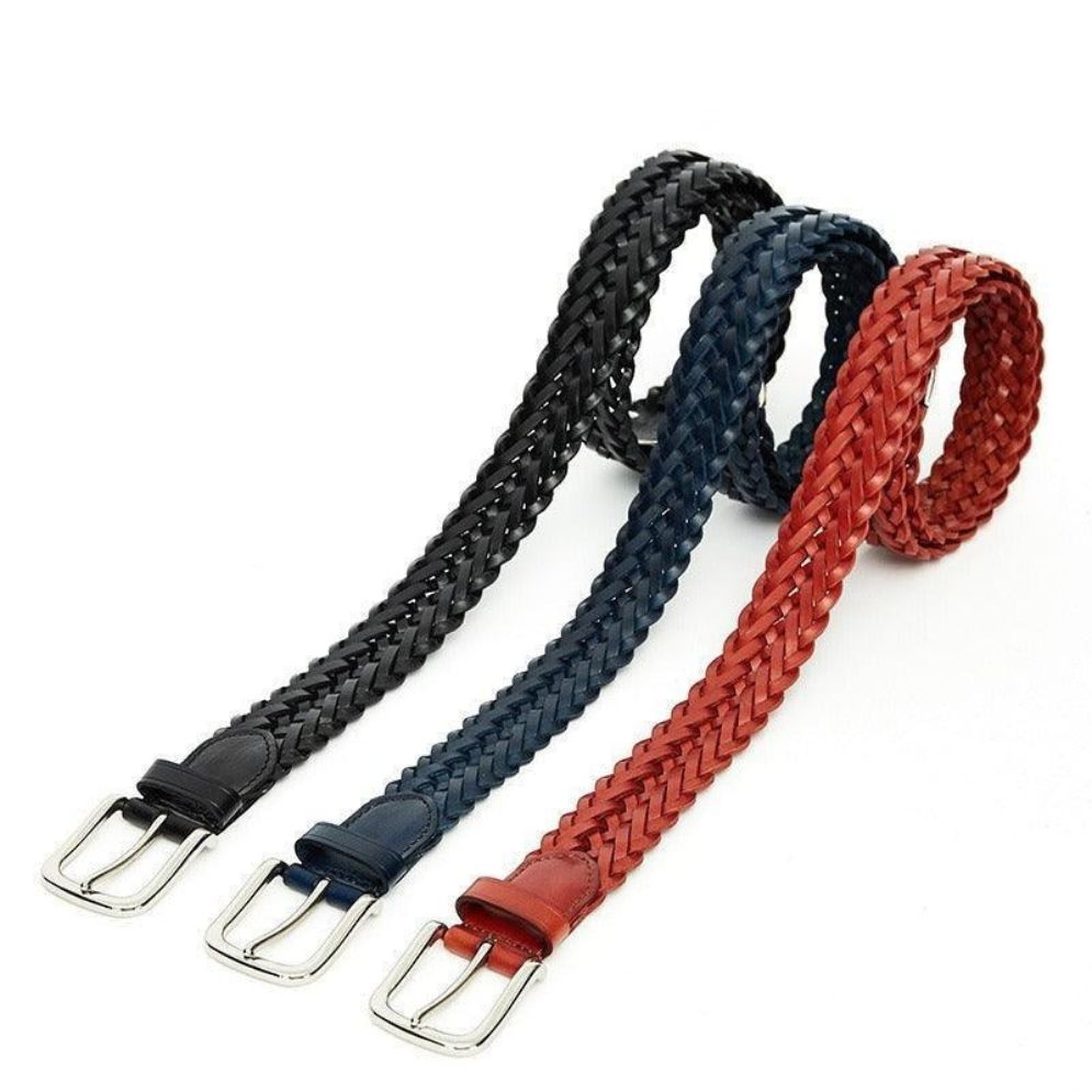 Ceinture Tressée en Cuir Modèle Ryland - La Ceinturerie