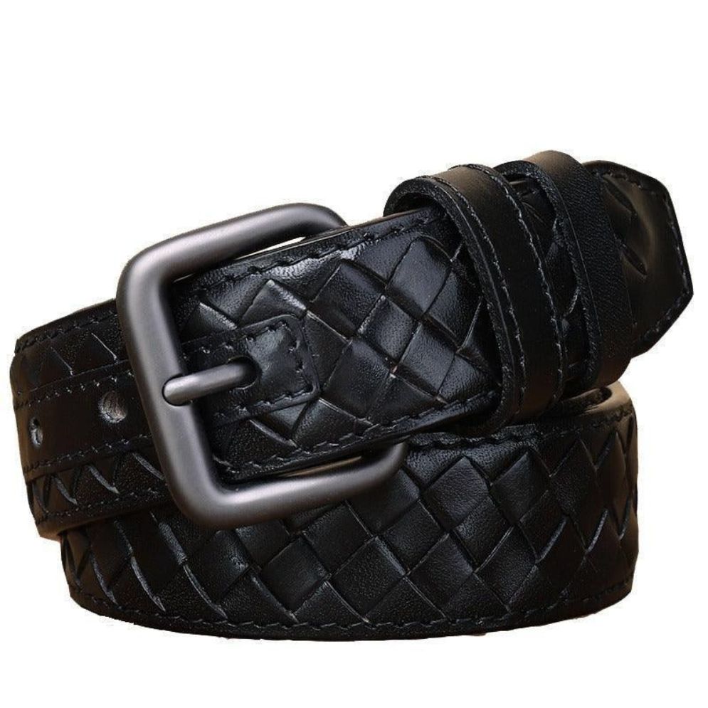 Ceinture Tressée en Cuir Modèle Tobiasz - La Ceinturerie


