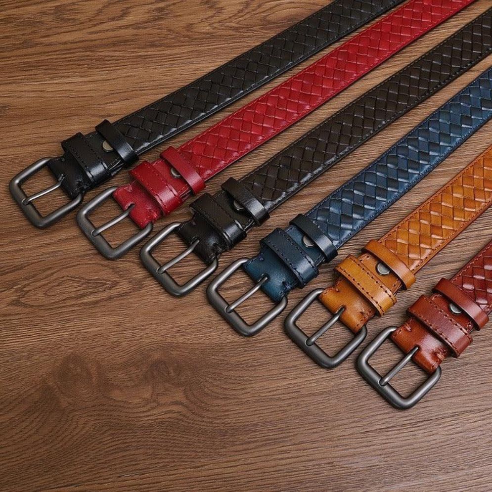 Ceinture Tressée en Cuir Modèle Tobiasz - La Ceinturerie
