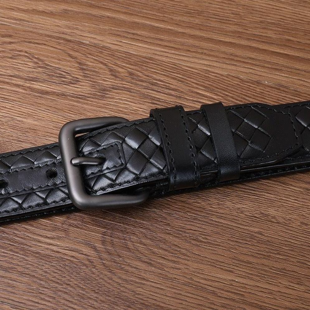 Ceinture Tressée en Cuir Modèle Tobiasz - La Ceinturerie

