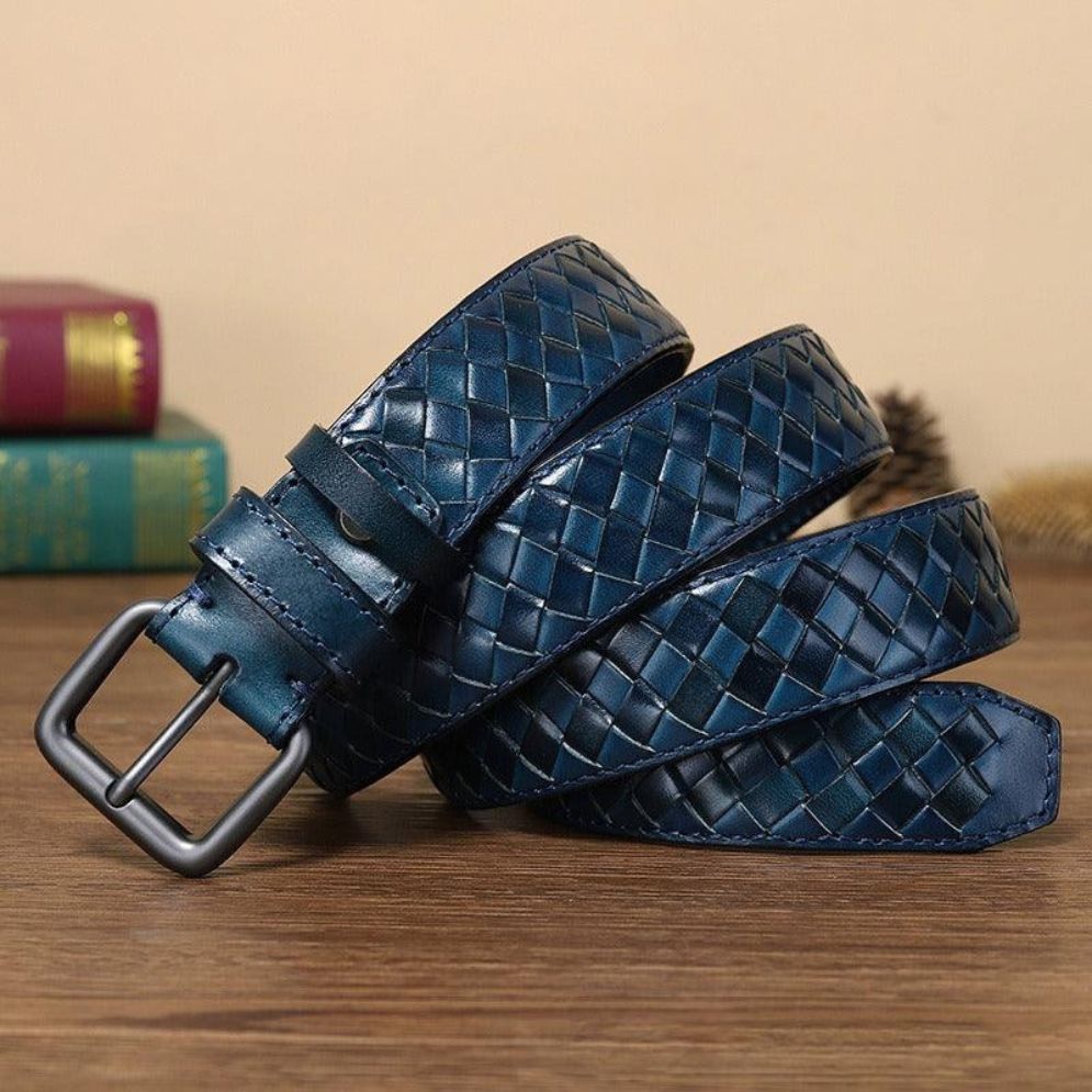 Ceinture Tressée en Cuir Modèle Tobiasz - La Ceinturerie
