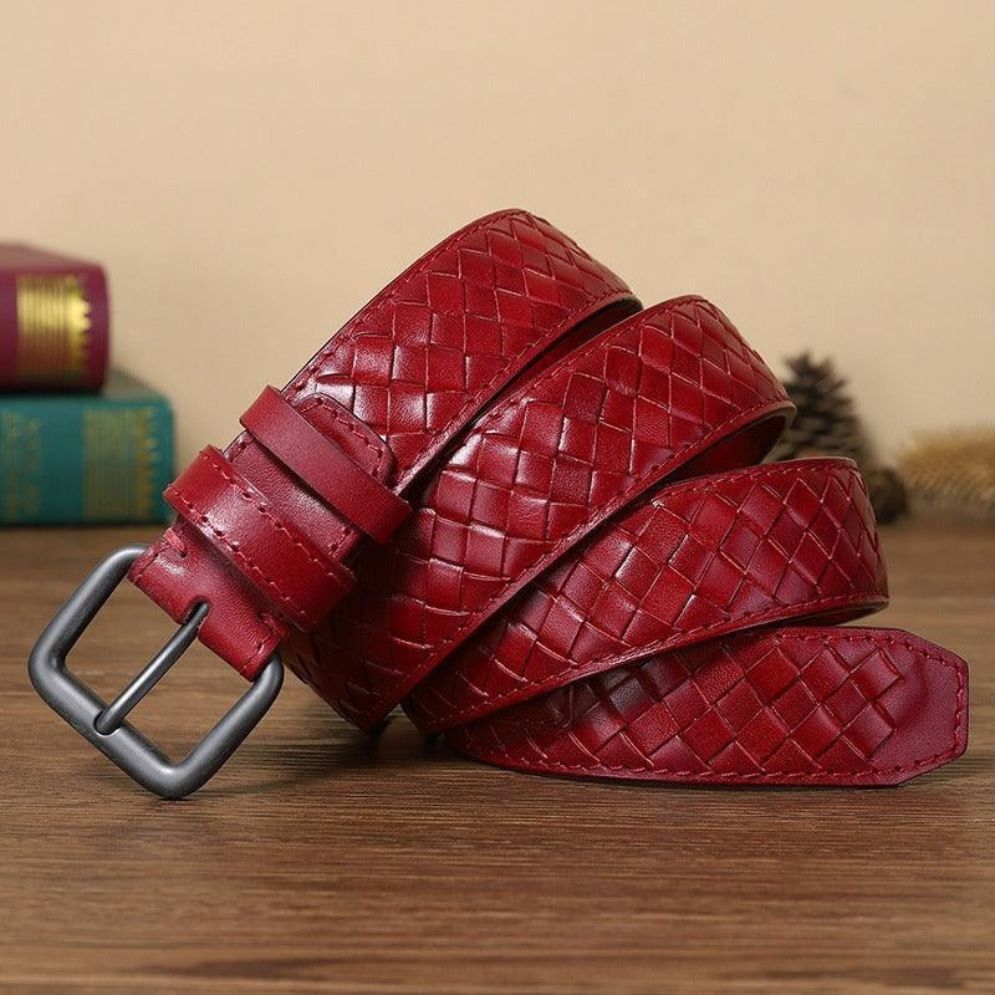 Ceinture Tressée en Cuir Modèle Tobiasz - La Ceinturerie
