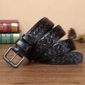 Ceinture Tressée en Cuir Modèle Tobiasz - La Ceinturerie
