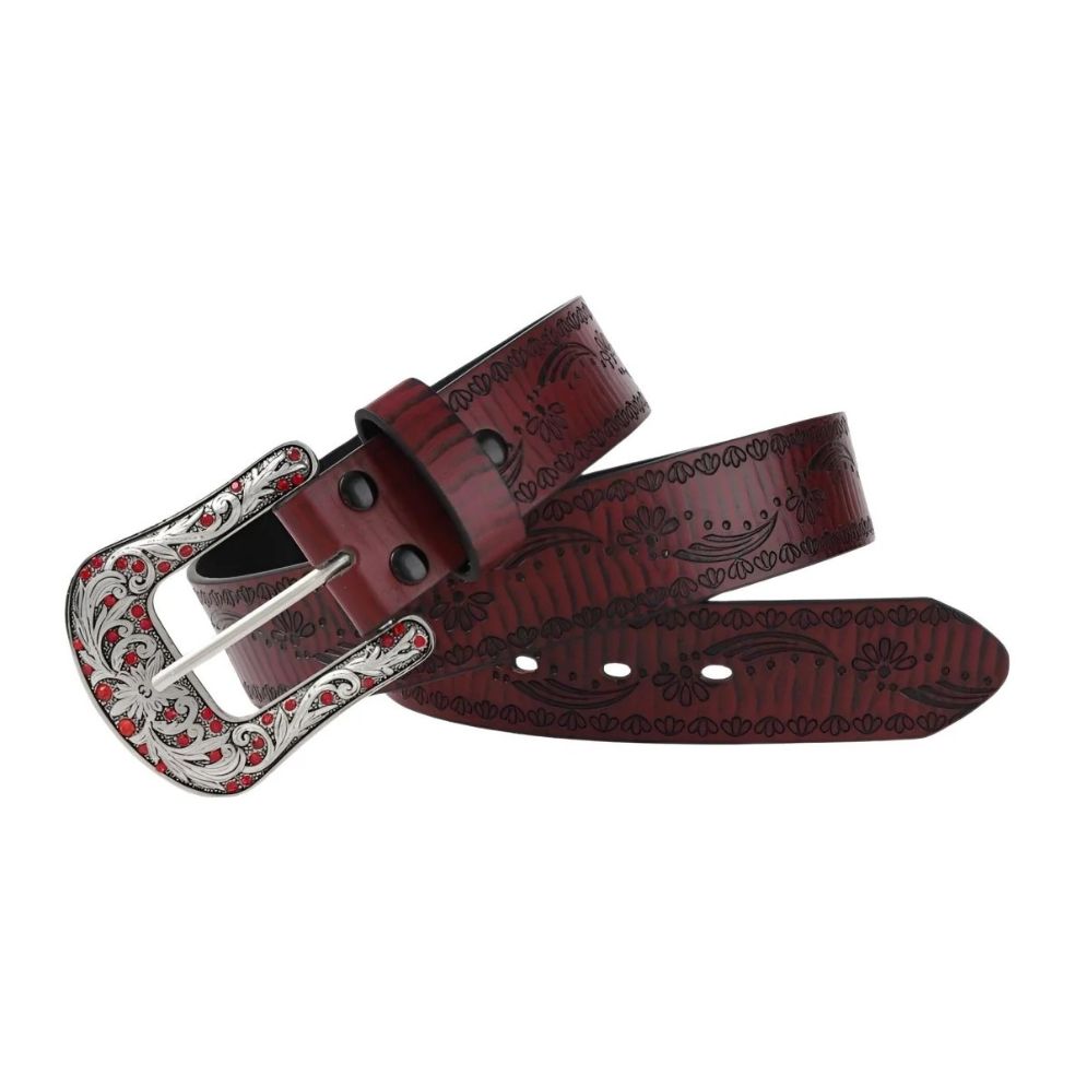 Ceinture Western à Motifs Floraux Mdèle Mathilde - La Ceinturerie