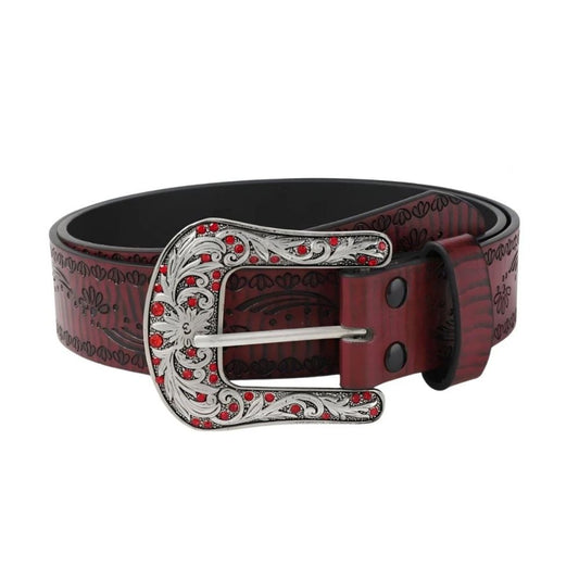 Ceinture Western à Motifs Floraux Mdèle Mathilde - La Ceinturerie