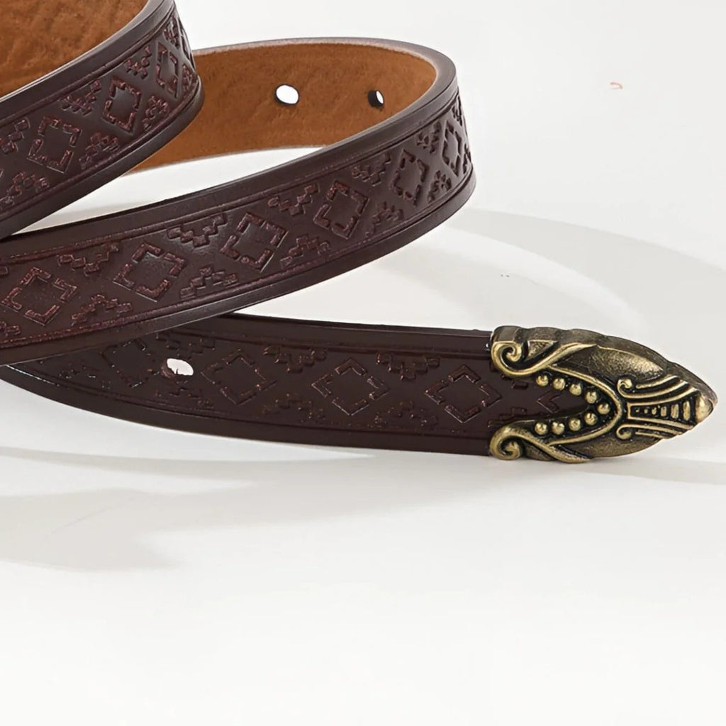 Ceinture Western à Motifs Géométriques Modèle Aditya - La Ceinturerie

