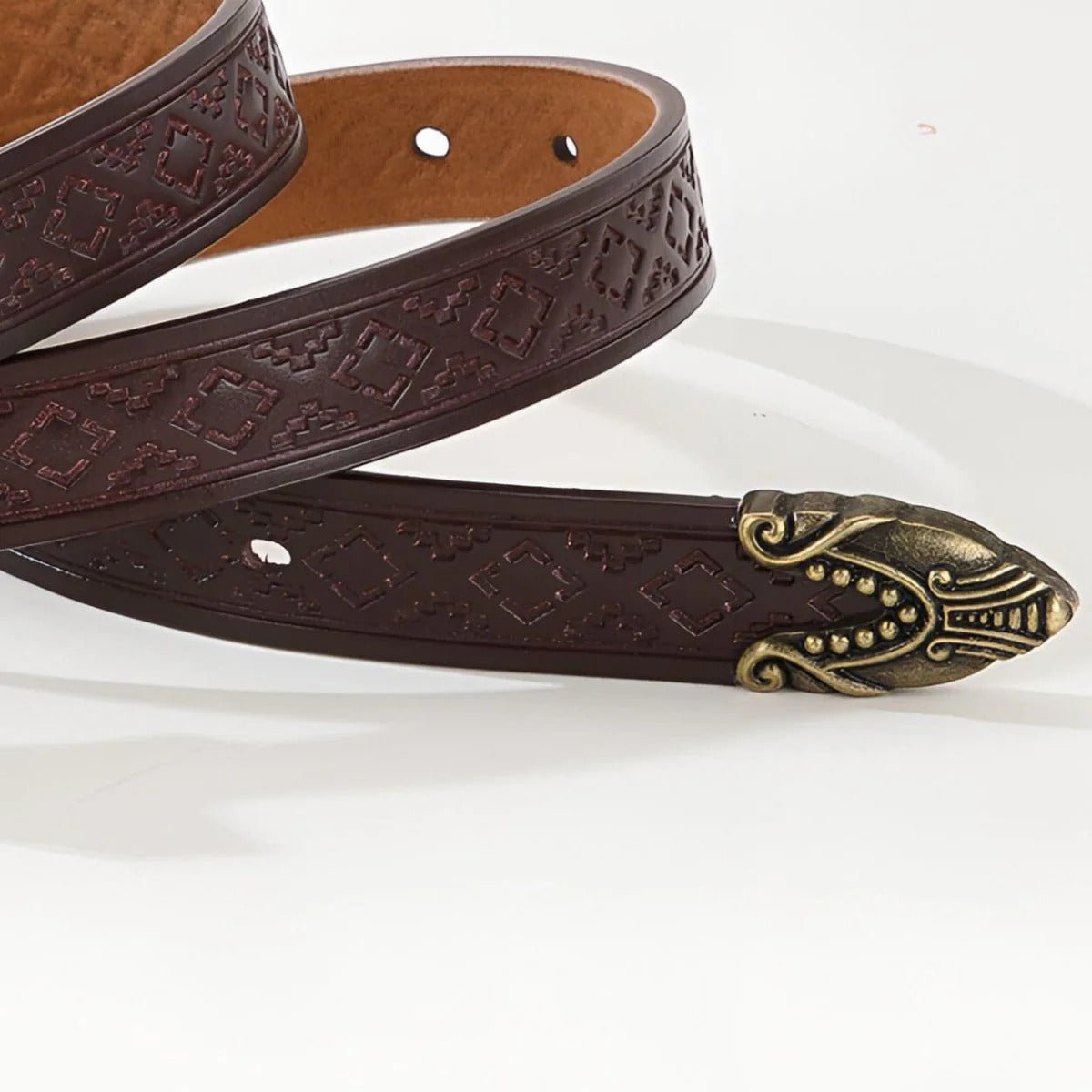 Ceinture Western à Motifs Géométriques Modèle Aditya - La Ceinturerie

