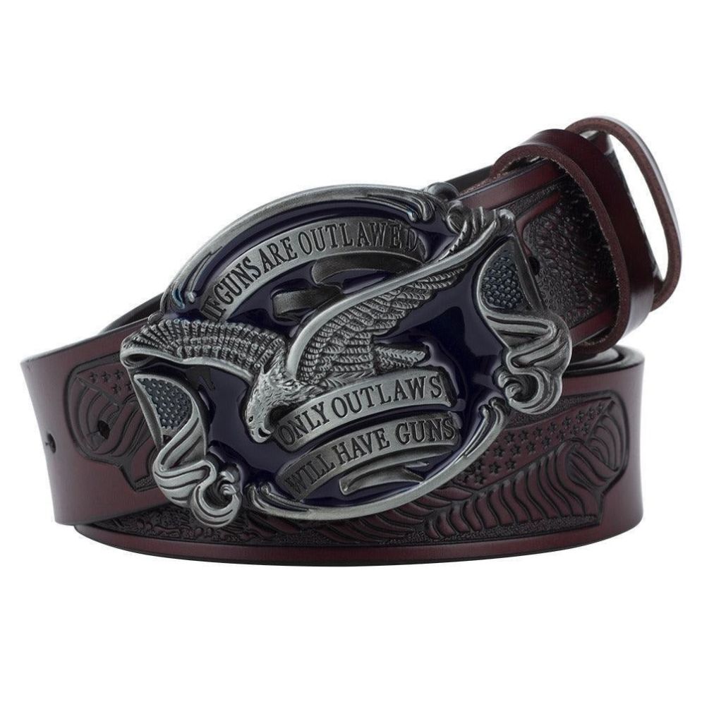 Ceinture Western avec Aigle Modèle Galgaliya - La Ceinturerie
