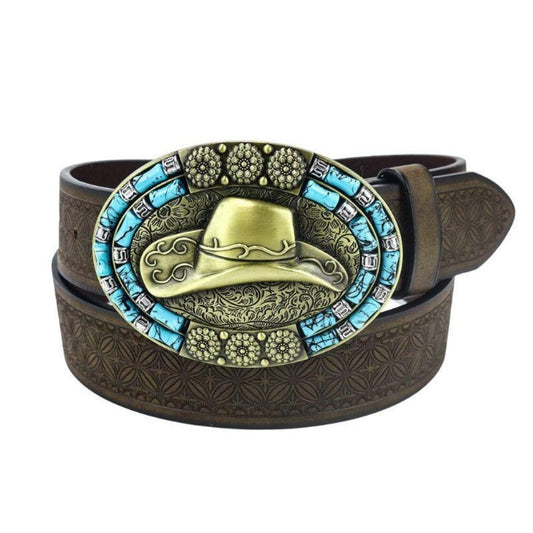 Ceinture Western Boucle Cowboy Homme Modèle Marcnei - La Ceinturerie
