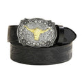 Ceinture Western Boucle Taureau Homme Modèle Kloeada - La Ceinturerie
