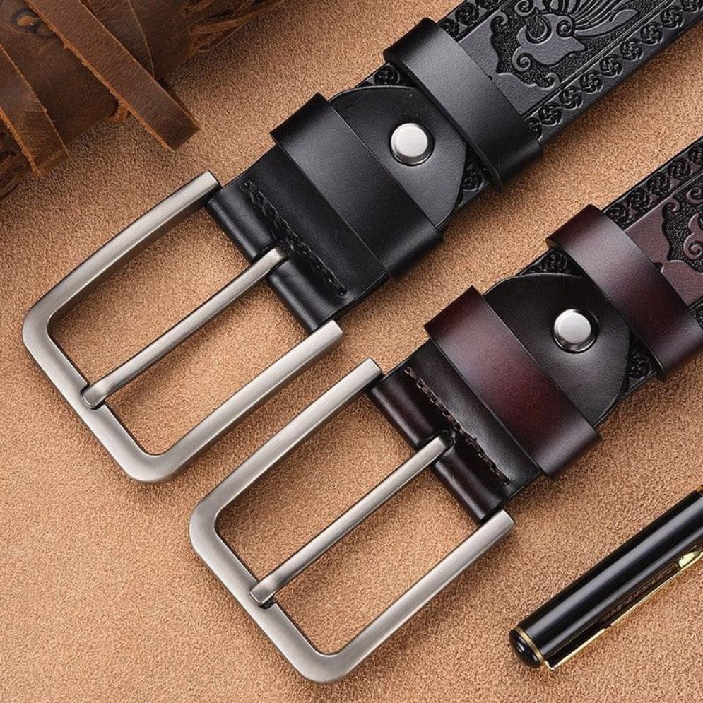 Ceinture Western en Cuir pour Homme Modèle Jester - La Ceinturerie