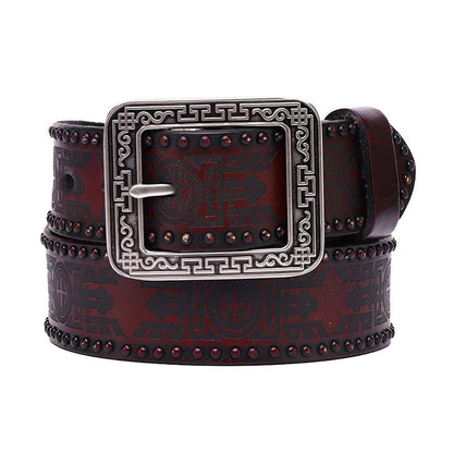 Ceinture Western en Cuir Homme Modèle Oraz - La Ceinturerie
