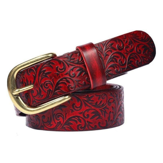 Ceinture Western en Cuir Modèle Féline - La Ceinturerie

