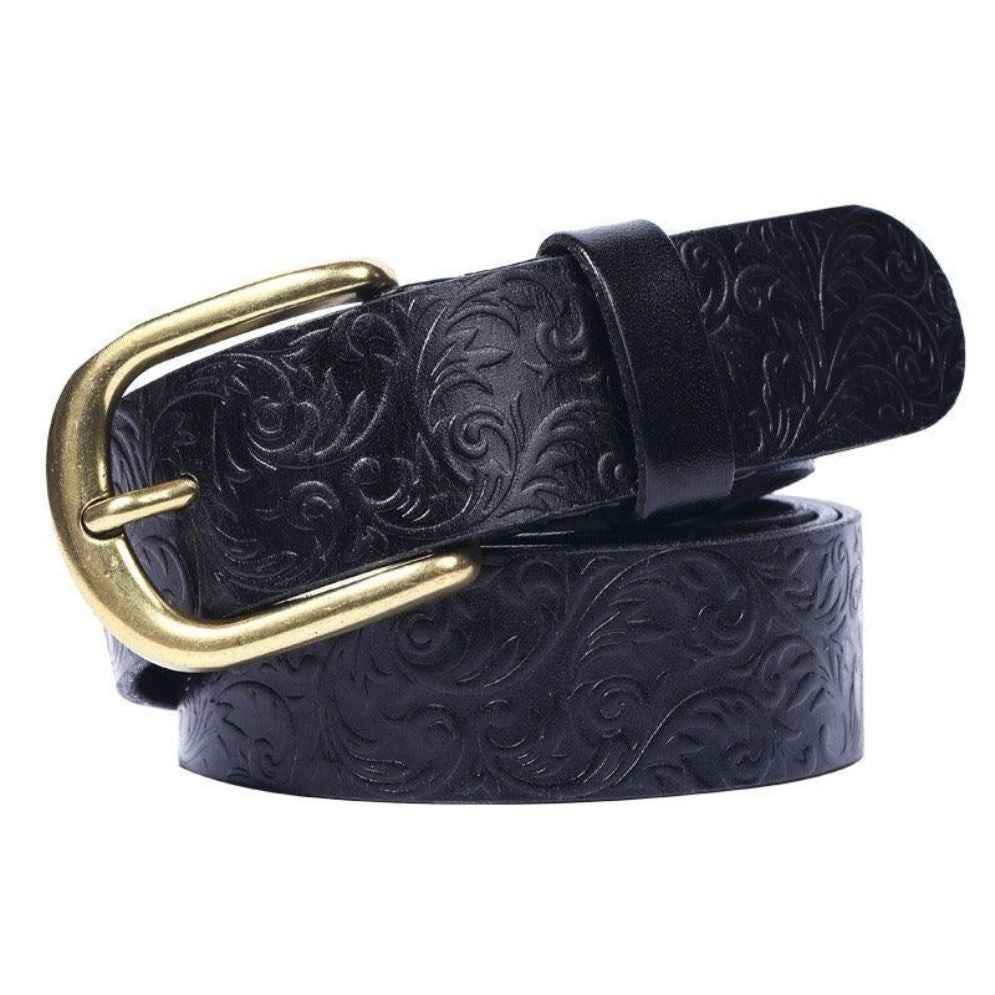 Ceinture Western en Cuir Modèle Féline - La Ceinturerie

