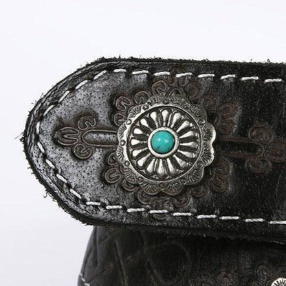 Ceinture Western en Cuir Modèle Freda