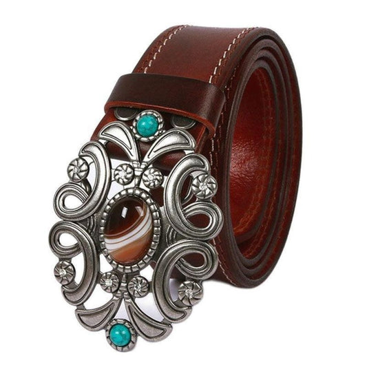 Ceinture Western en Cuir Modèle Ofelia - La Ceinturerie